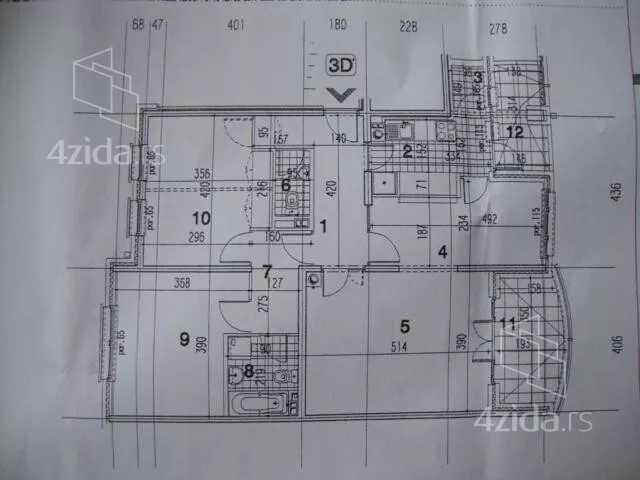 Trosoban stan | 4zida