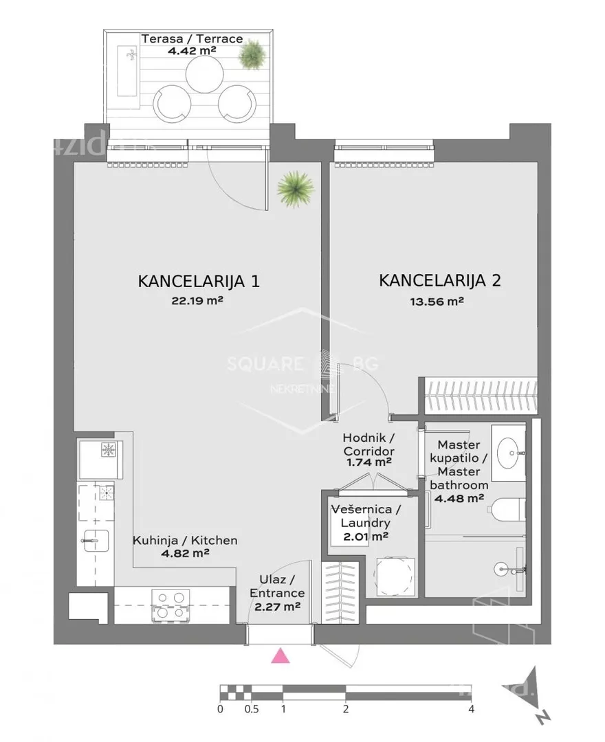 Dvosoban stan | 4zida