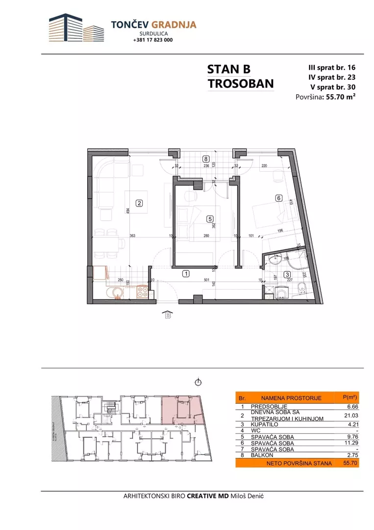 Trosoban stan | 4zida