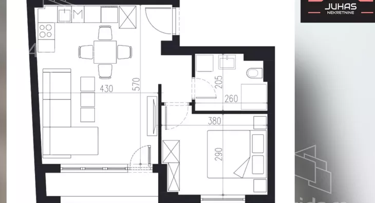 Jednosoban stan | 4zida