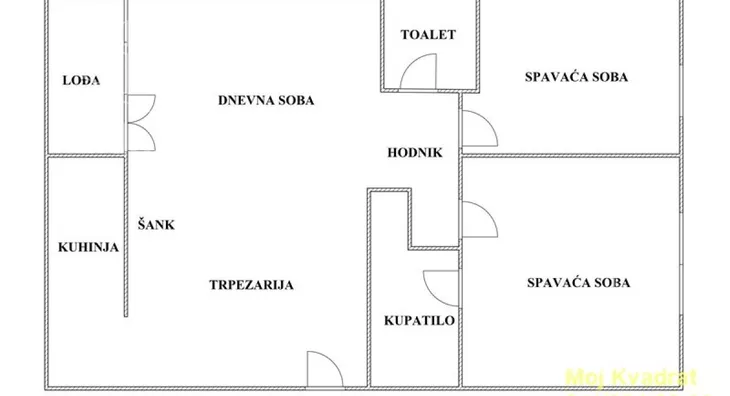 Trosoban stan | 4zida