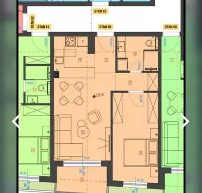 Dvosoban stan | 4zida