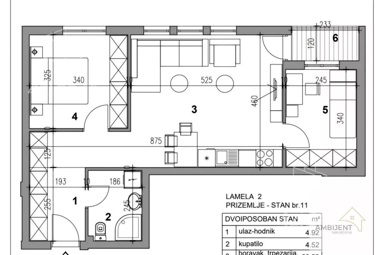 Dvoiposoban stan | 4zida