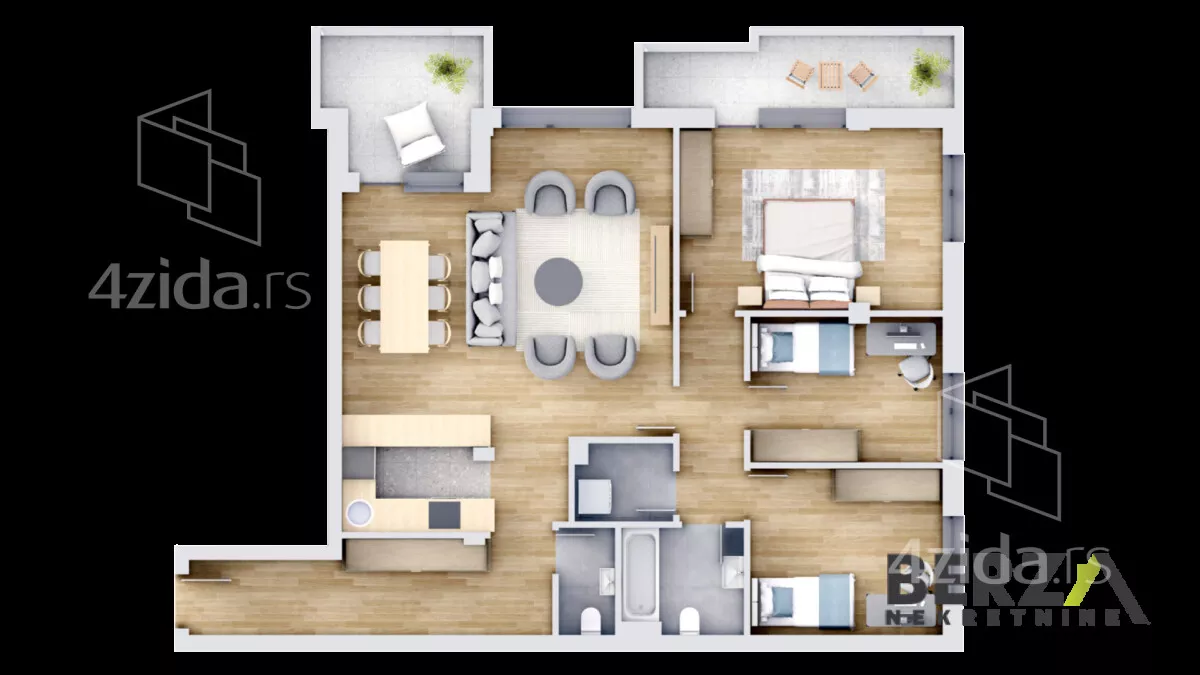 Četvorosoban stan | 4zida