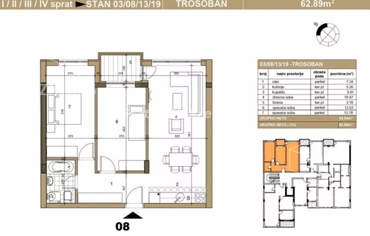 Trosoban stan | 4zida