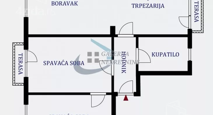 Trosoban stan | 4zida