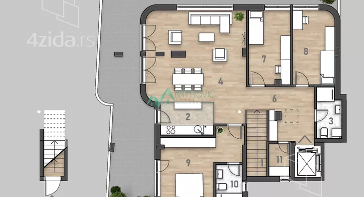 Troiposoban stan | 4zida