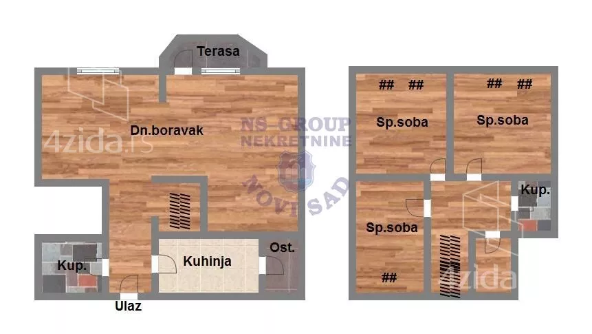 Troiposoban stan | 4zida