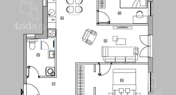 Dvoiposoban stan | 4zida