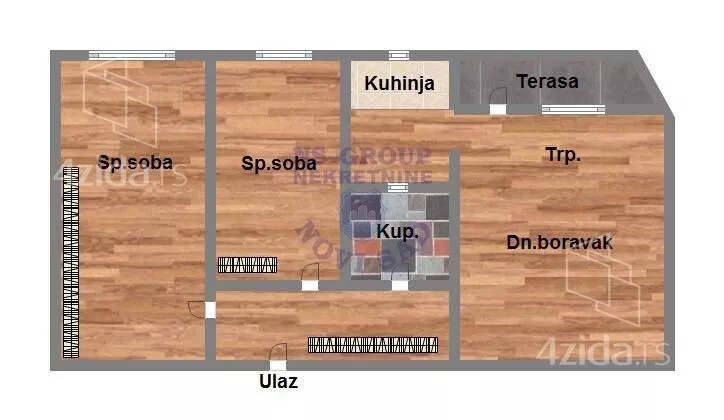 Trosoban stan | 4zida