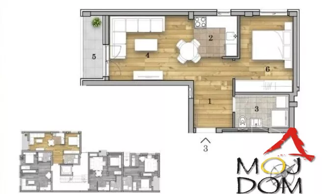 Dvosoban stan | 4zida