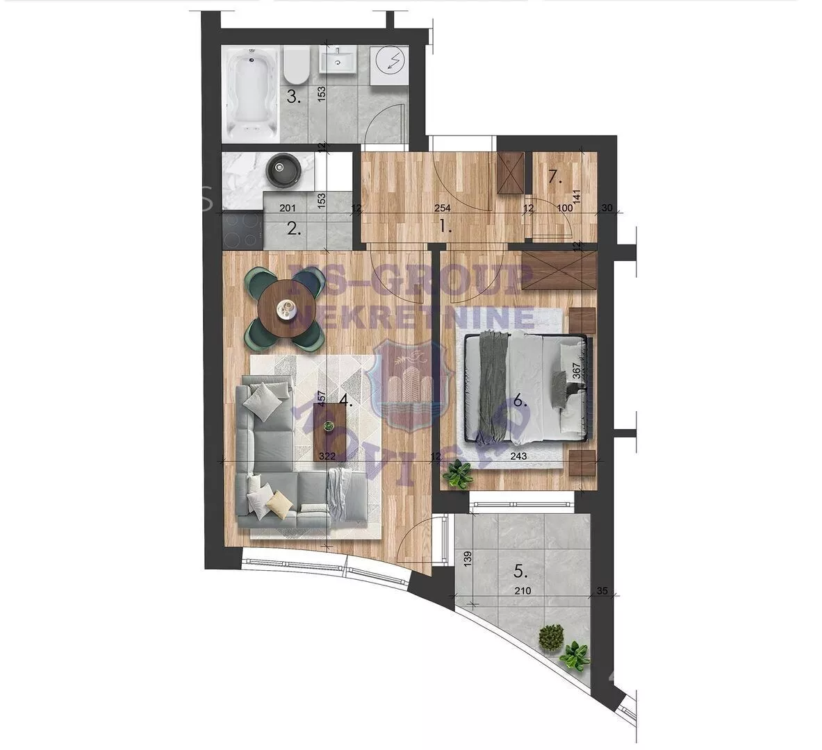 Dvosoban stan | 4zida