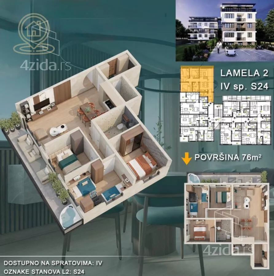 Trosoban stan | 4zida