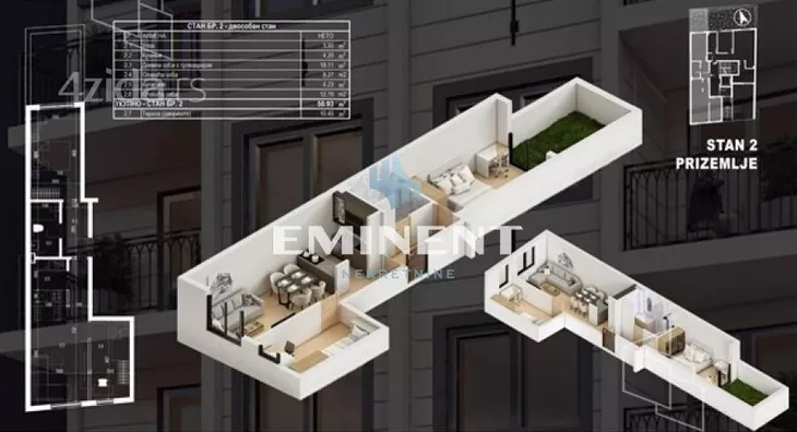 Trosoban stan | 4zida