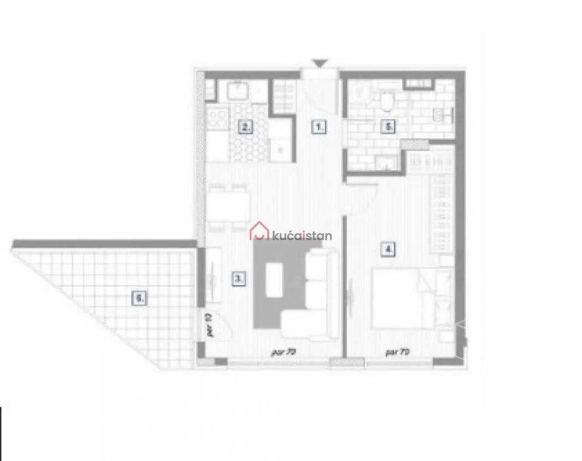 Dvosoban stan | 4zida