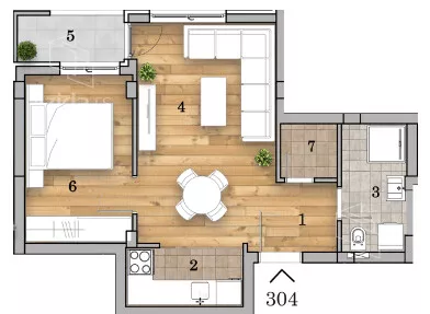 Dvosoban stan | 4zida