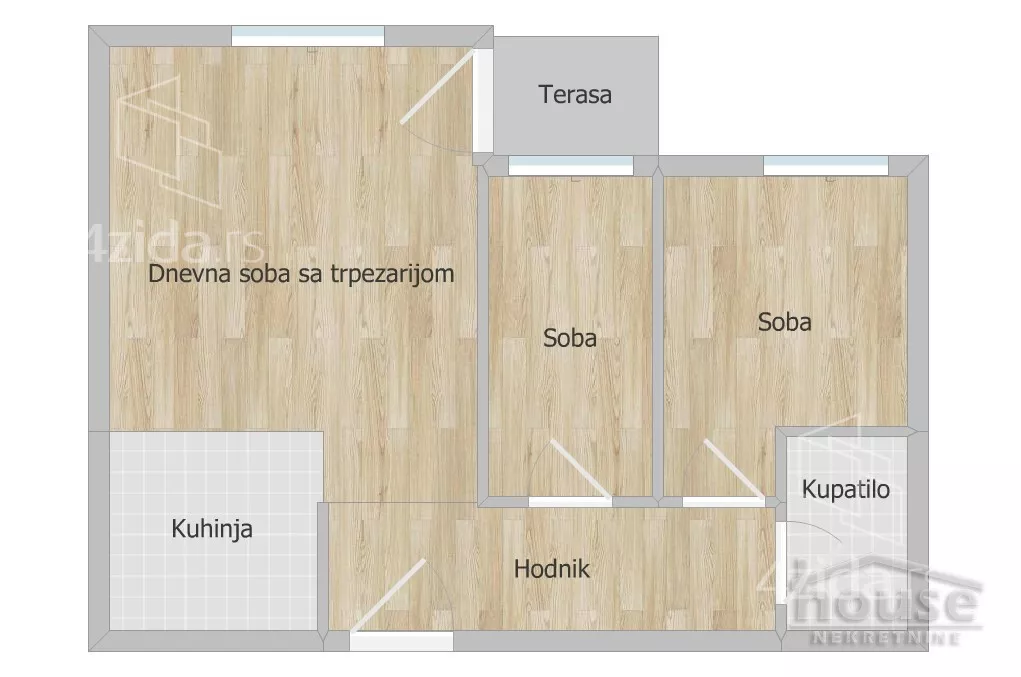 Trosoban stan | 4zida