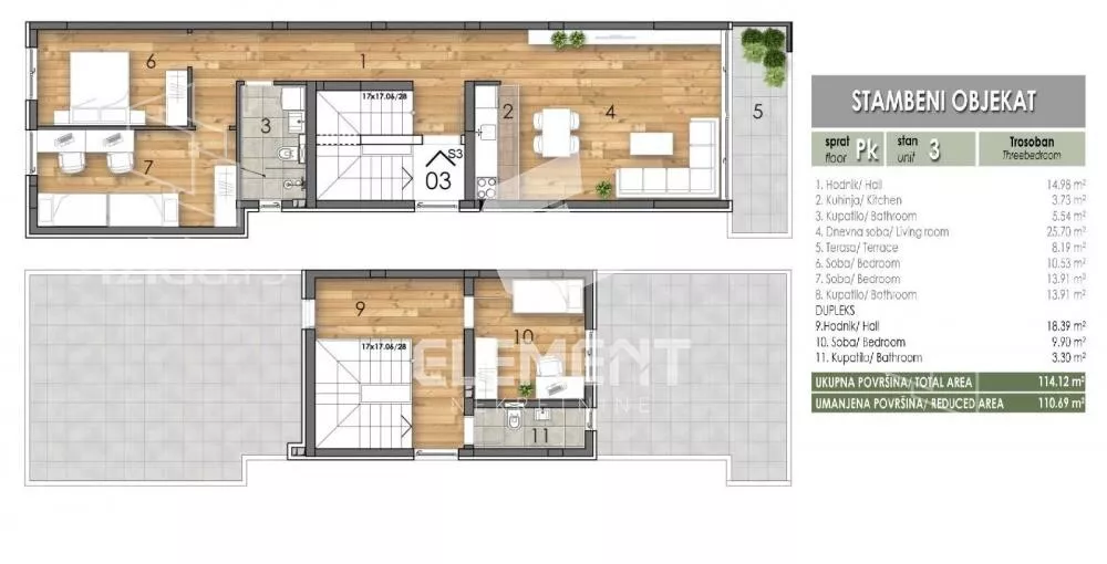 Trosoban stan | 4zida
