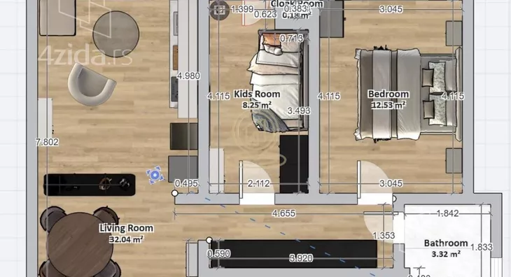 Dvoiposoban stan | 4zida