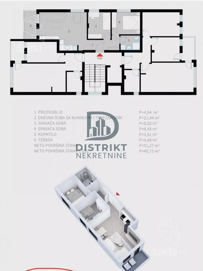 Dvoiposoban stan | 4zida