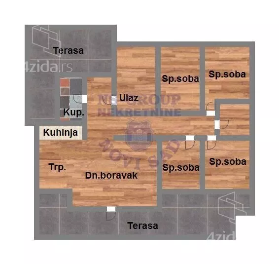Četvoroiposoban stan | 4zida