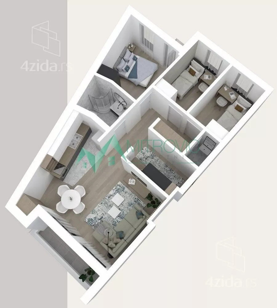 Troiposoban stan | 4zida