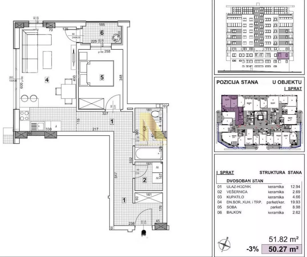 Dvosoban stan | 4zida