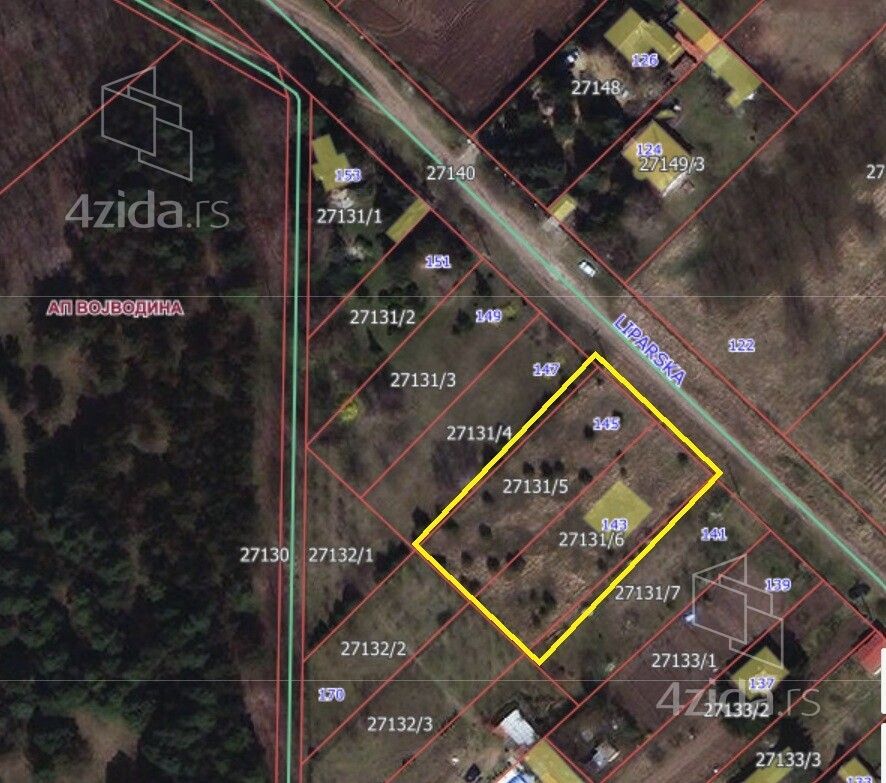 Građevinsko zemljište na prodaju, Liparska 143, 15.000€, 20.0a — fotografija
