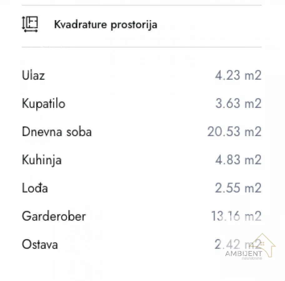 Dvosoban stan | 4zida