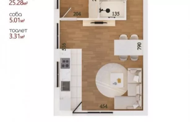 Jednoiposoban stan | 4zida