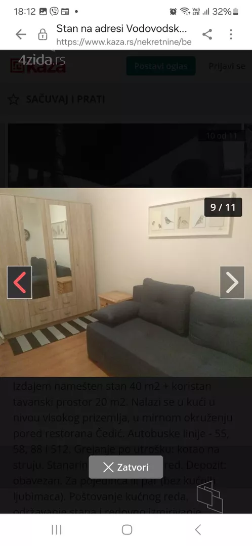 Jednoiposoban stan | 4zida