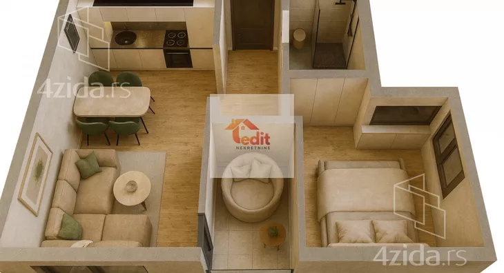 Dvosoban stan | 4zida