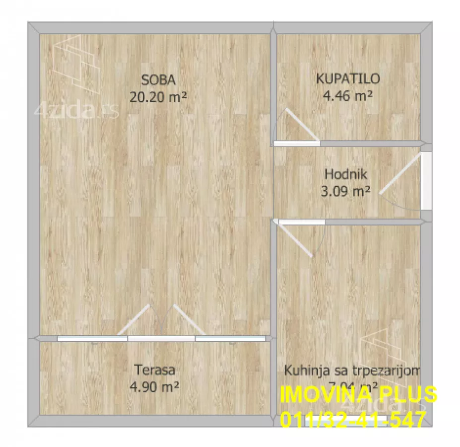 Jednoiposoban stan | 4zida