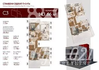 Šestoiposoban stan | 4zida