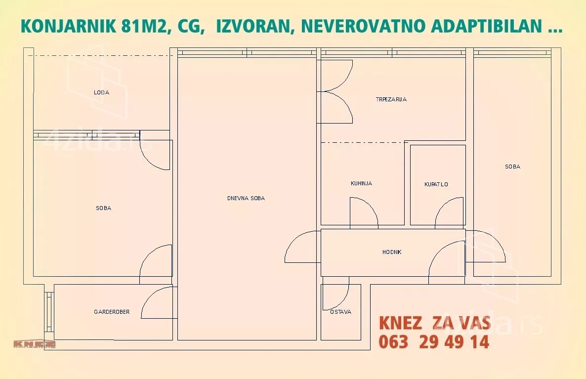 Trosoban stan | 4zida