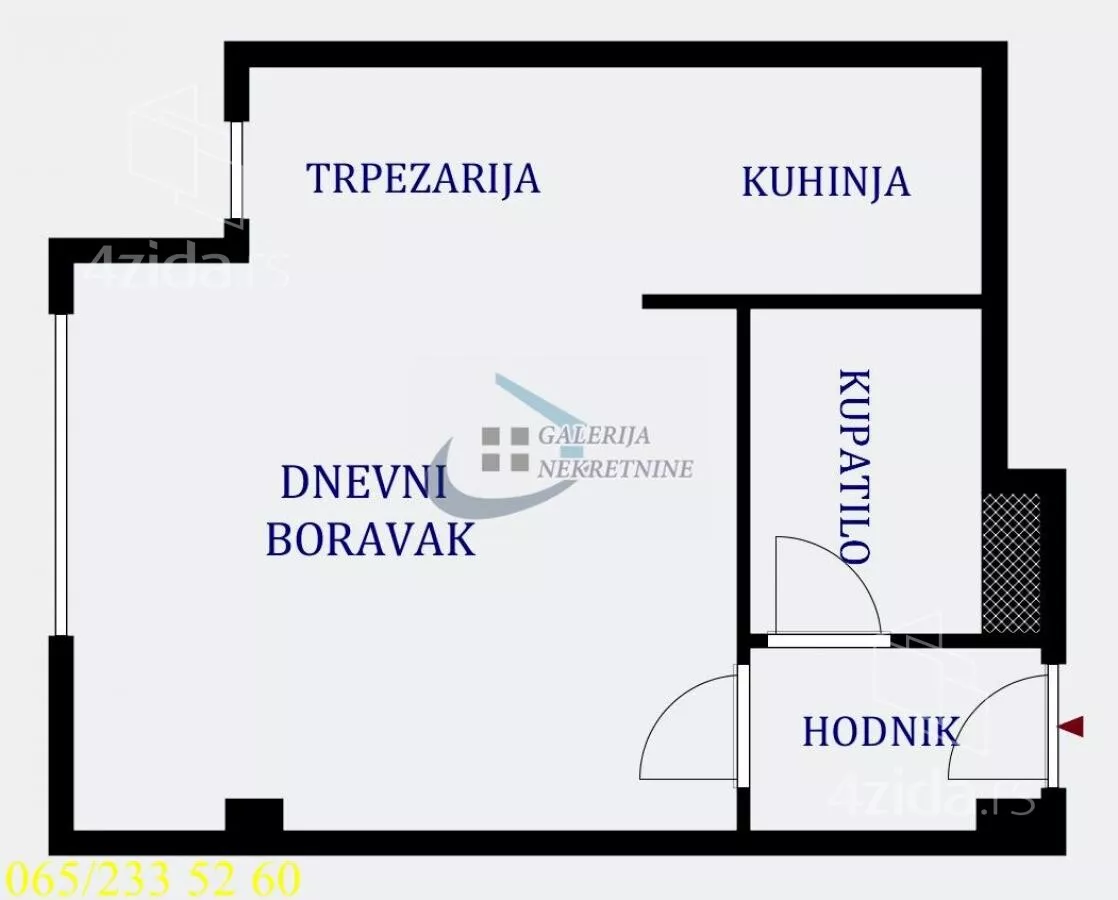 Jednosoban stan | 4zida