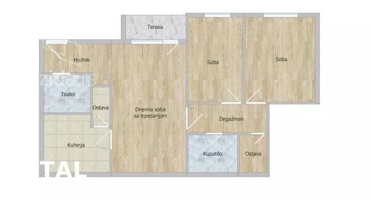 Trosoban stan | 4zida