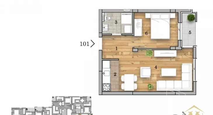 Dvosoban stan | 4zida