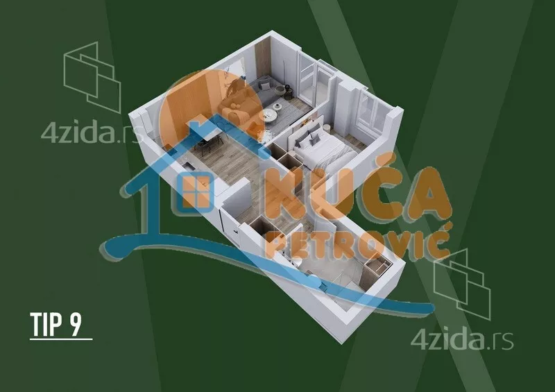 Dvosoban stan | 4zida