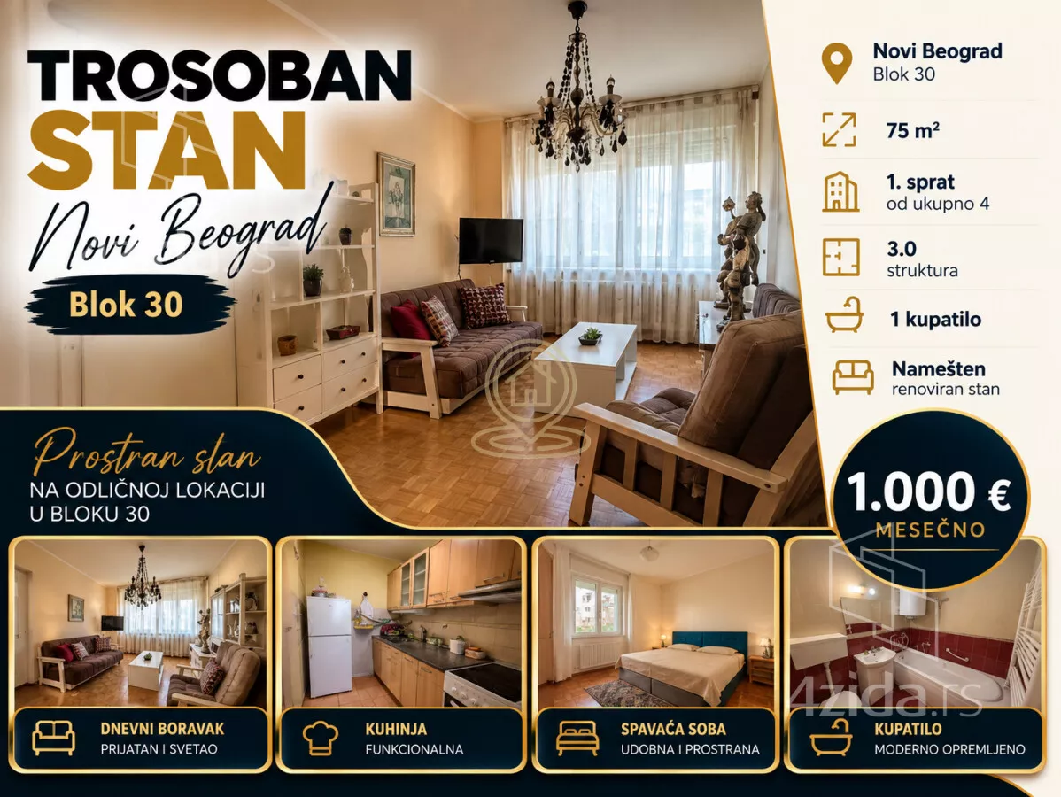 Trosoban stan | 4zida
