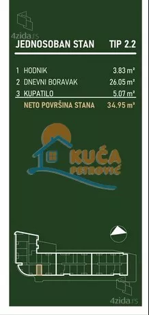 Jednosoban stan | 4zida