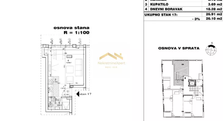 Jednosoban stan | 4zida