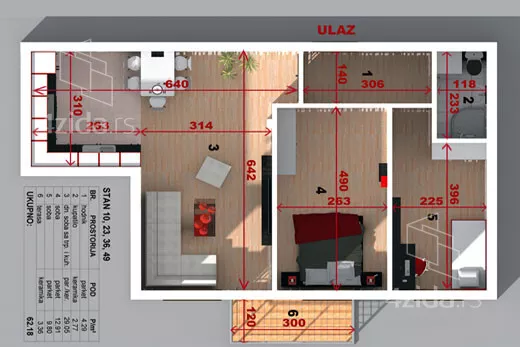 Dvoiposoban stan | 4zida