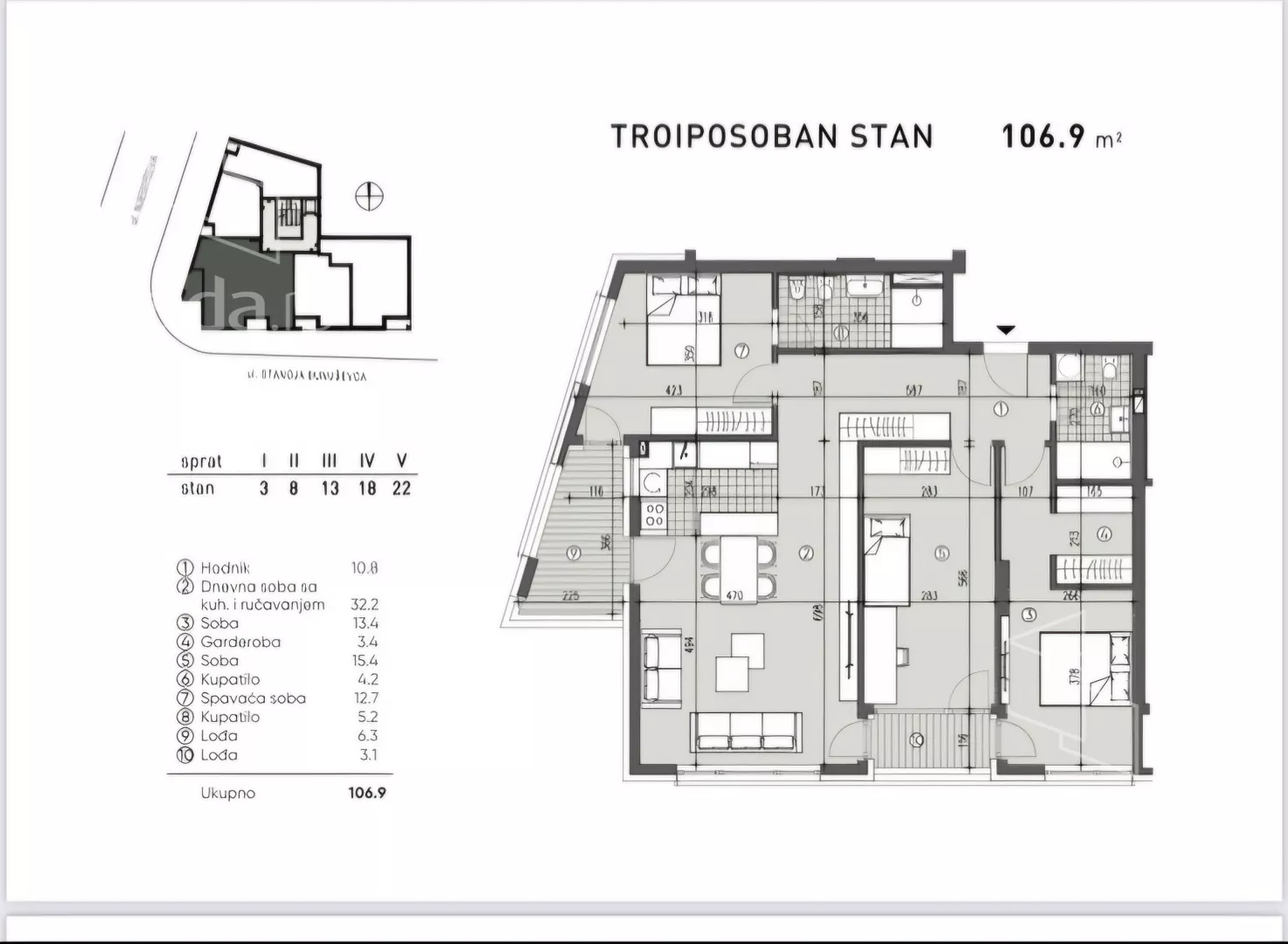 Trosoban stan | 4zida