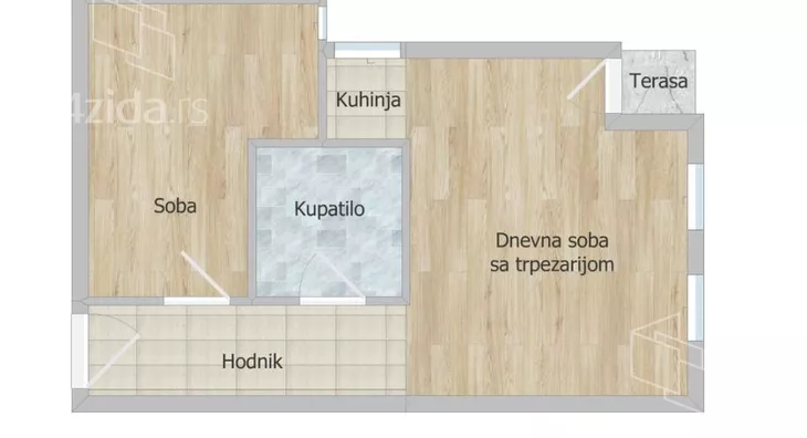 Jednoiposoban stan | 4zida