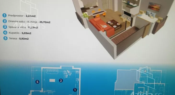 Jednosoban stan | 4zida