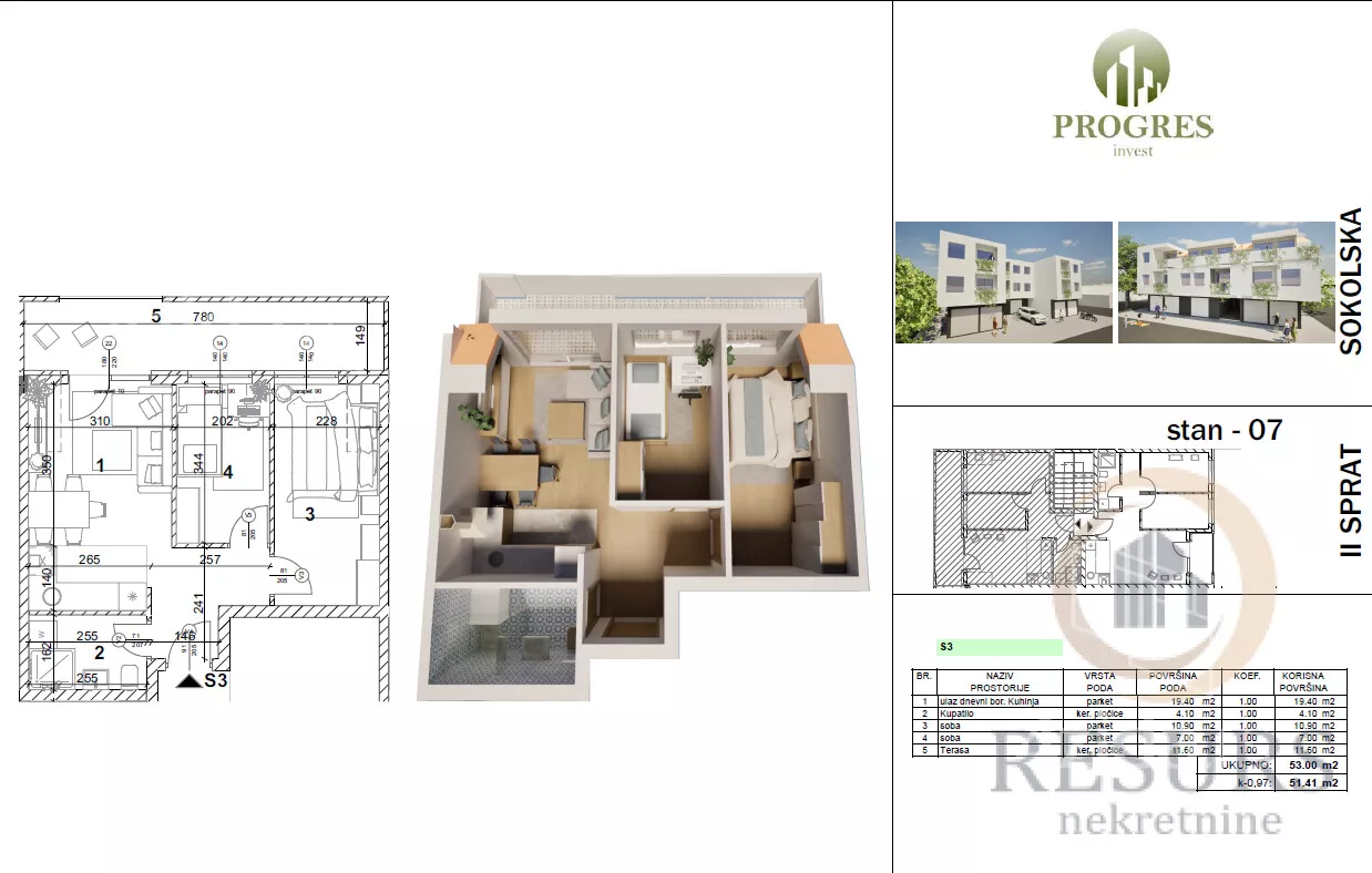 Dvoiposoban stan | 4zida