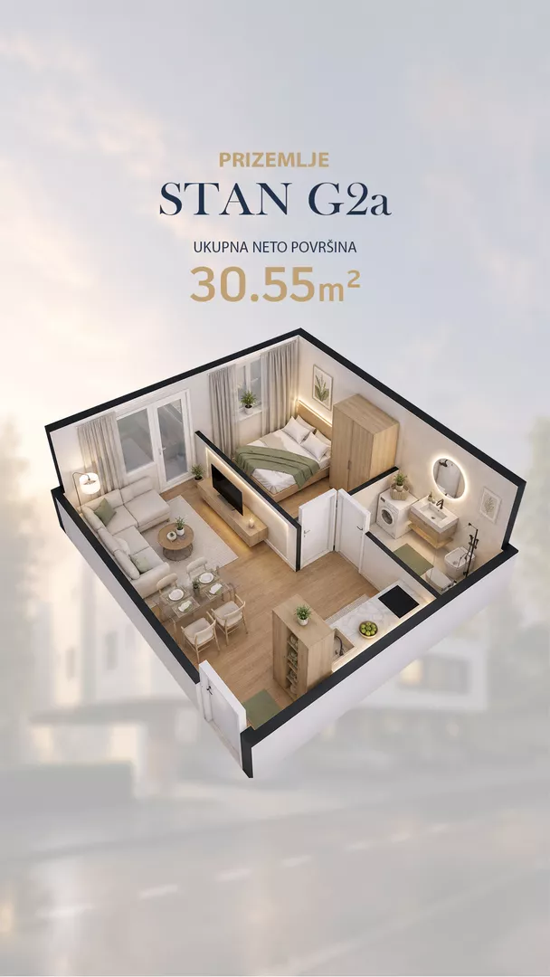 Jednoiposoban stan | 4zida