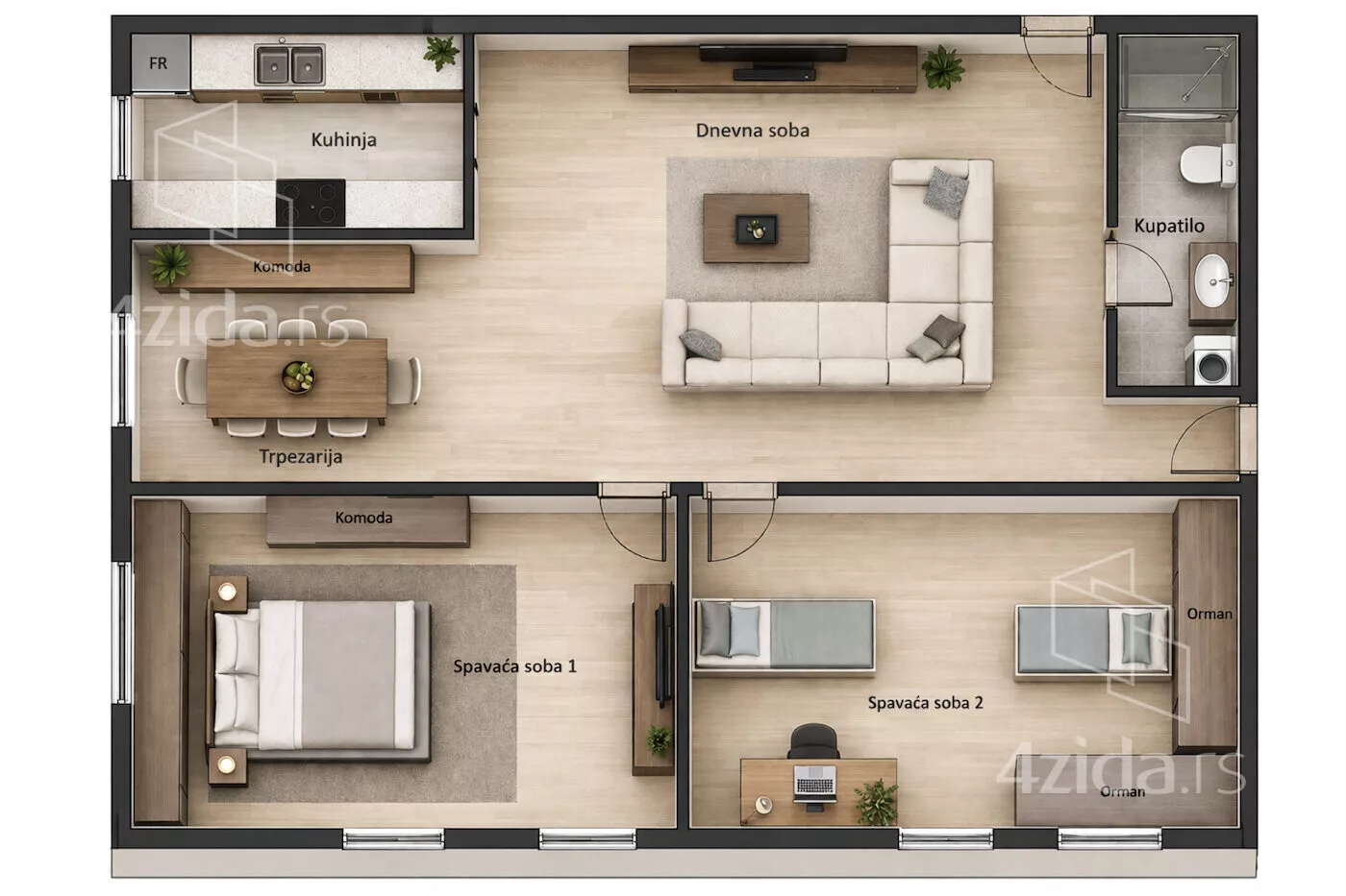 Troiposoban stan | 4zida