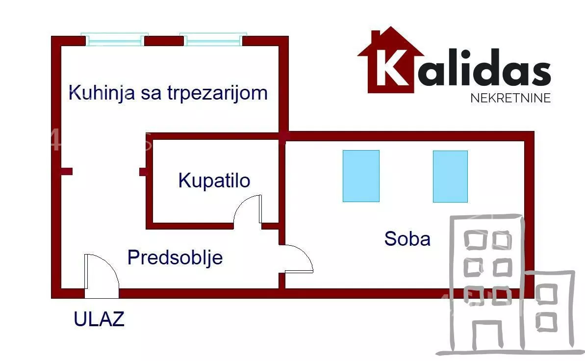 Jednosoban stan | 4zida